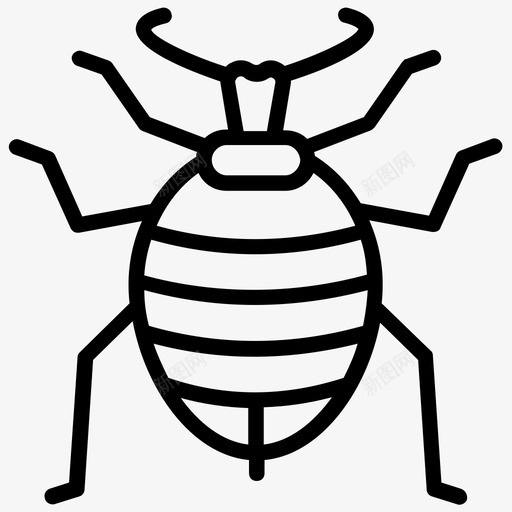 蚜虫绿蝇昆虫图标svg_新图网 https://ixintu.com 害虫 昆虫 昆虫线图标 绿蝇 蚜虫