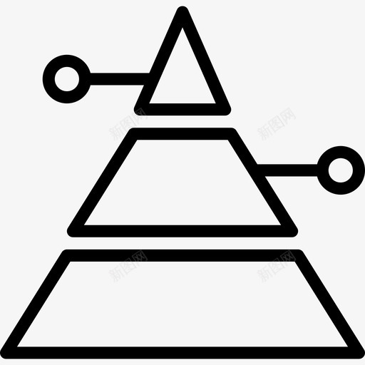金字塔营销6线性图标svg_新图网 https://ixintu.com 线性 营销6 金字塔