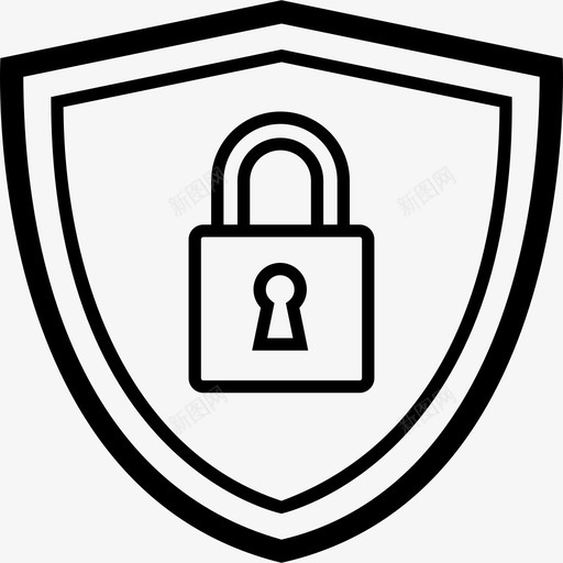 安全防护罩锁挂锁图标svg_新图网 https://ixintu.com 安全 安全防护罩 挂锁 锁 锁粗体