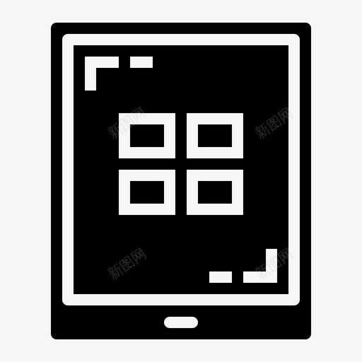 平板电脑ipad触摸屏图标svg_新图网 https://ixintu.com ipad 平板电脑 硬件固态 触摸屏