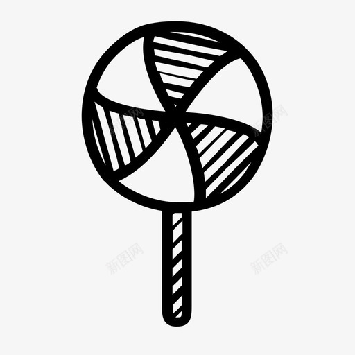 棒棒糖糖果甜心图标svg_新图网 https://ixintu.com 棒棒糖糖果甜心