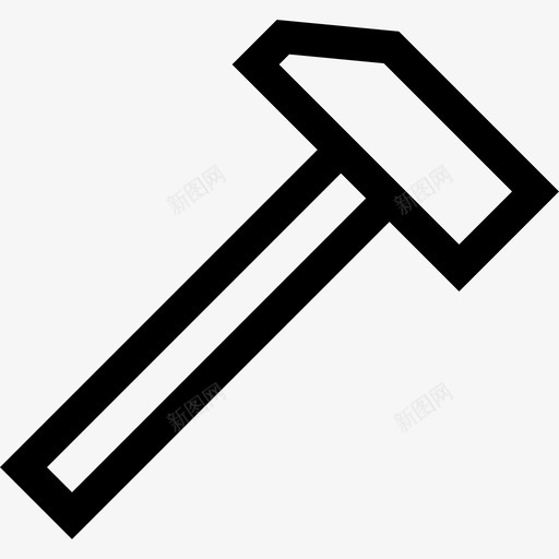 木槌不动产8线性图标svg_新图网 https://ixintu.com 不动产8 木槌 线性