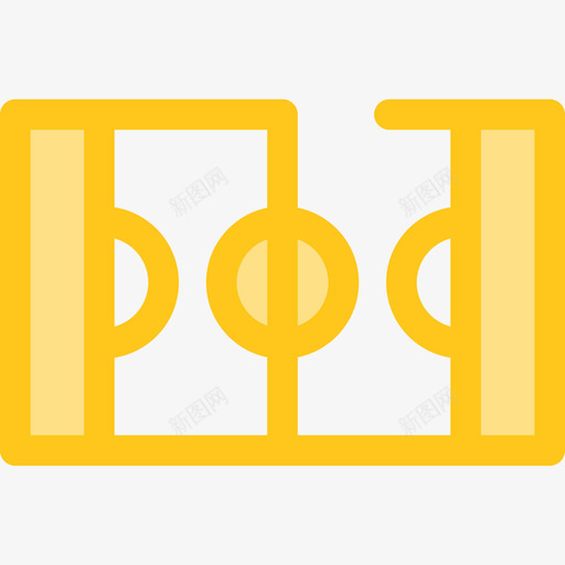 曲棍球盒运动27黄色图标svg_新图网 https://ixintu.com 曲棍球盒 运动27 黄色