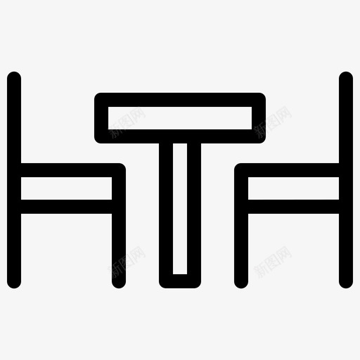 桌子电器餐桌图标svg_新图网 https://ixintu.com 桌子 电器 食物 餐桌
