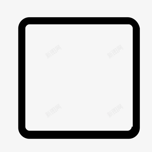 复选框_未选svg_新图网 https://ixintu.com 复选框_未选