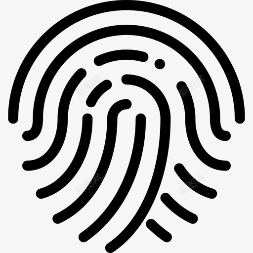 指纹正义2直线图标svg_新图网 https://ixintu.com 指纹 正义2 直线