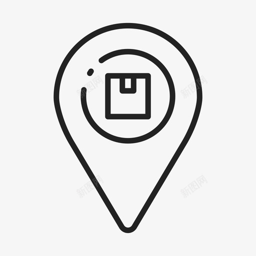 物流地点货物交货图标svg_新图网 https://ixintu.com 交货 服务 物流地点 货物