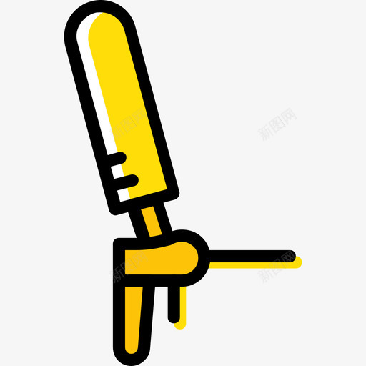 喷枪结构8黄色图标svg_新图网 https://ixintu.com 喷枪 结构8 黄色