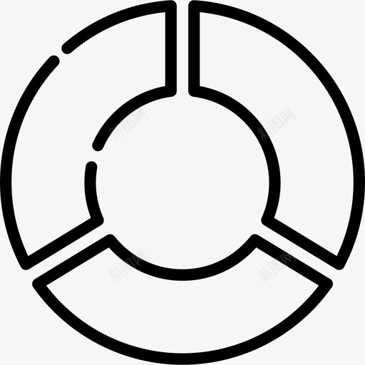 饼图图表3线性图标svg_新图网 https://ixintu.com 图表3 线性 饼图