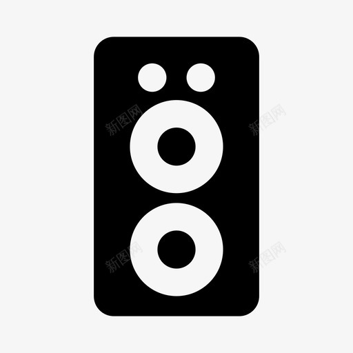 扬声器音频音乐图标svg_新图网 https://ixintu.com 扬声器 立体声 音乐 音响系统 音频