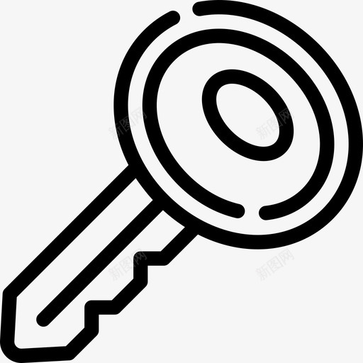 密钥电子和网络元素集合4线性图标svg_新图网 https://ixintu.com 密钥 电子和网络元素集合4 线性
