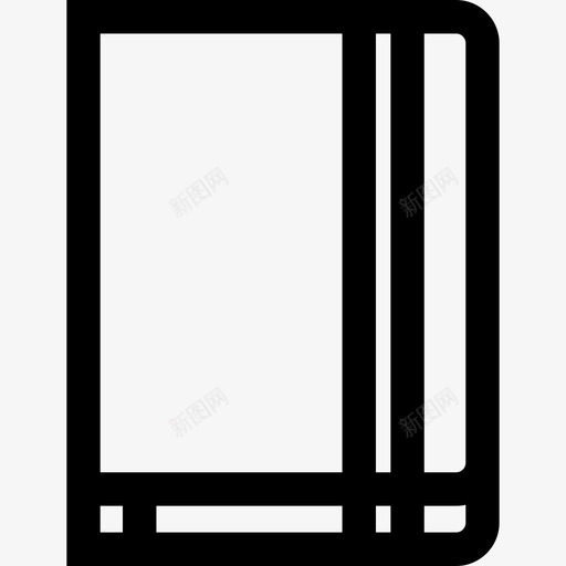 笔记本时髦风格6直线型图标svg_新图网 https://ixintu.com 时髦风格6 直线型 笔记本