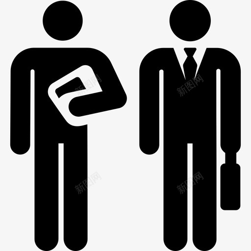 商人商业象形图填充图标svg_新图网 https://ixintu.com 商业象形图 商人 填充