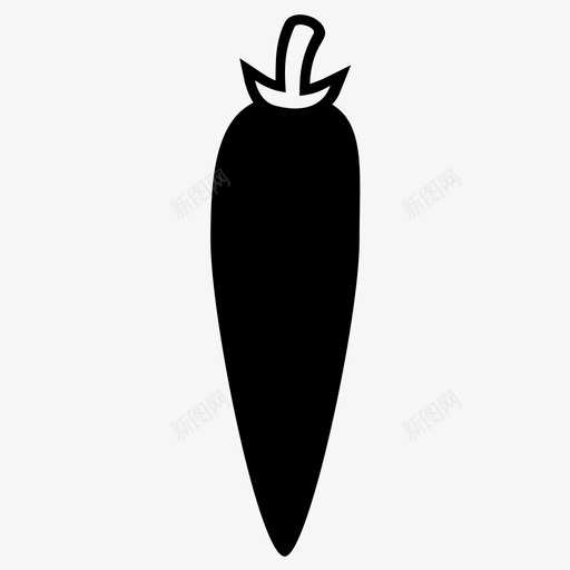 辣椒食物新鲜图标svg_新图网 https://ixintu.com 新鲜 植物 蔬菜 辣椒 食物