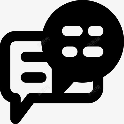 聊天室办公室25可靠图标svg_新图网 https://ixintu.com 办公室25 可靠 聊天室