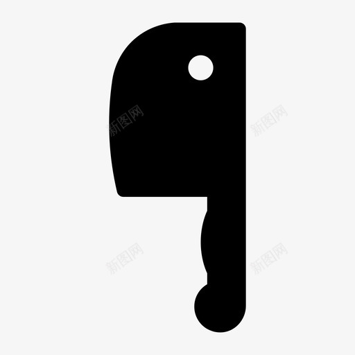 剁肉屠夫厨房图标svg_新图网 https://ixintu.com 刀 剁肉 厨房 厨房用具线图标 屠夫 餐具
