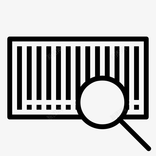 条形码查找器搜索杂项图标svg_新图网 https://ixintu.com 搜索 杂项 条形码查找器