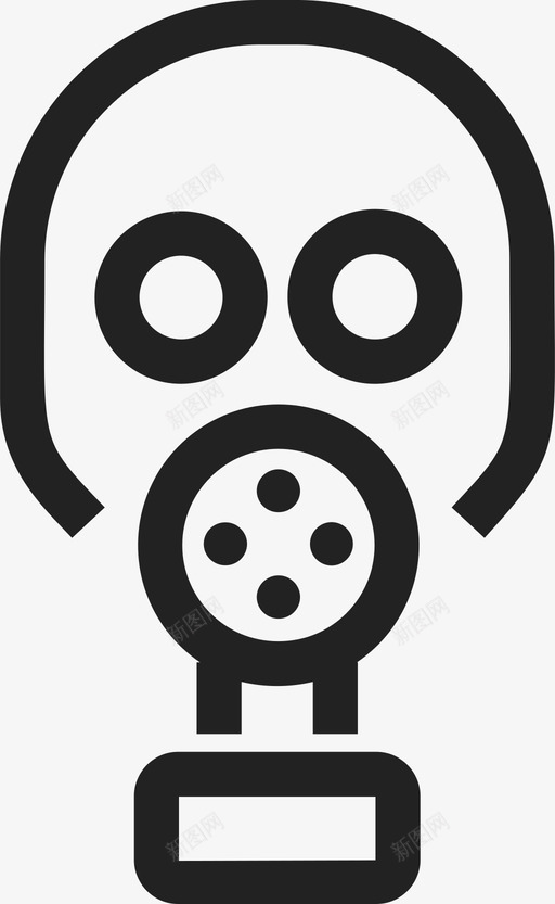 防毒面具防护安全图标svg_新图网 https://ixintu.com 安全 防护 防毒面具