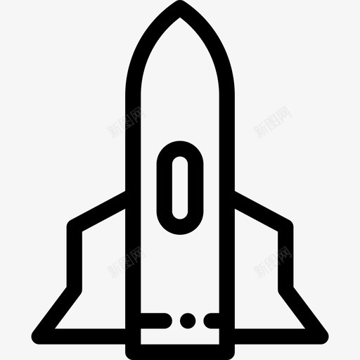 宇宙21号直线宇宙飞船图标svg_新图网 https://ixintu.com 宇宙21号直线宇宙飞船
