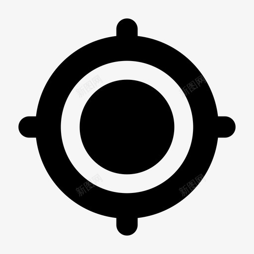 位置十字准线gps图标svg_新图网 https://ixintu.com gps it网络 位置 十字准线 地图 导航 目标