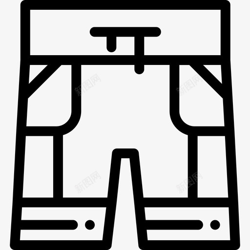 短裤篮球队2直线型图标svg_新图网 https://ixintu.com 直线型 短裤 篮球队2