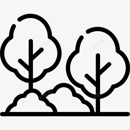 花园动物园3直线型图标svg_新图网 https://ixintu.com 动物园3 直线型 花园