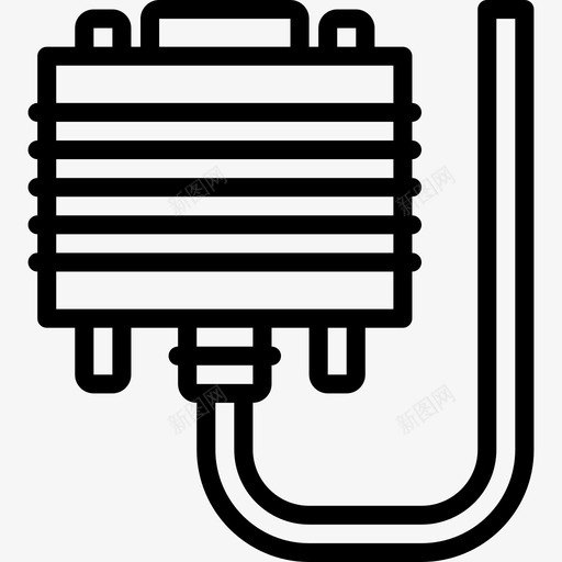 两个两个线性电缆连接器图标svg_新图网 https://ixintu.com 两个 两个线性电缆连接器