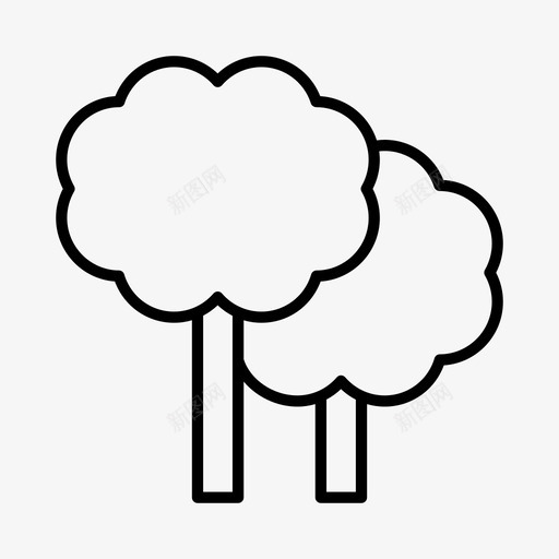 树木生态系统环境图标svg_新图网 https://ixintu.com 公园 树木 森林 环境 生态系统 自然