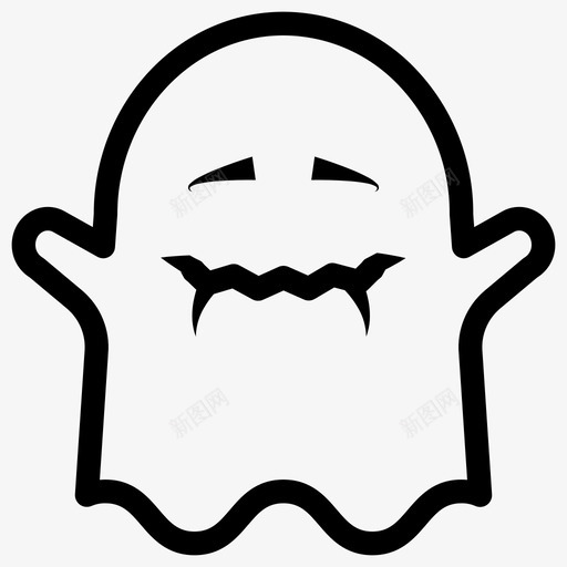 鬼魂万圣节恐怖图标svg_新图网 https://ixintu.com 万圣节 恐怖 派对 鬼魂
