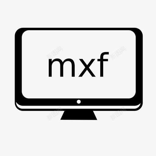 物料交换格式监视器mxf图标svg_新图网 https://ixintu.com mxf ui 物料交换格式 监视器 视频 通用视频格式