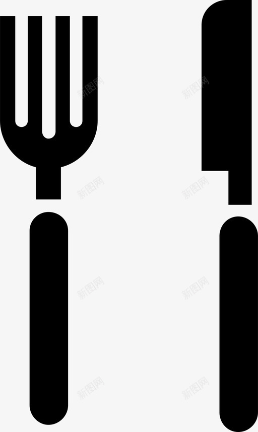 餐厅木板叉子图标svg_新图网 https://ixintu.com 刀 叉子 木板 标牌 餐厅