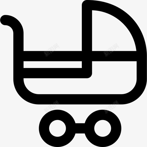 婴儿车玩具10直线型图标svg_新图网 https://ixintu.com 婴儿车 玩具10 直线型