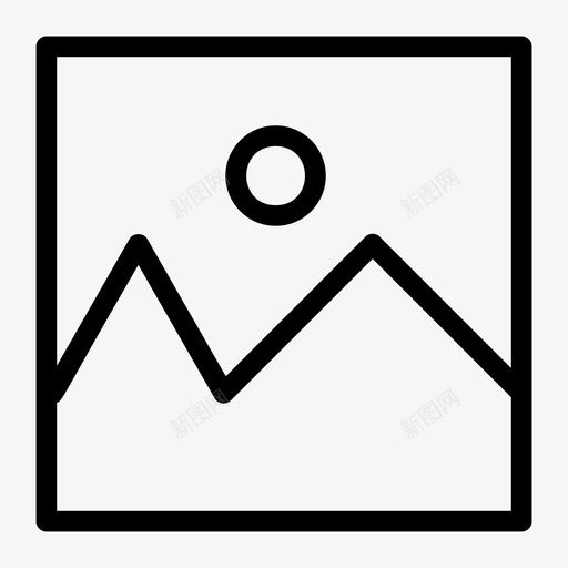 绘图图像图标svg_新图网 https://ixintu.com 假日线图标 图像 图片 快照 照片 绘图