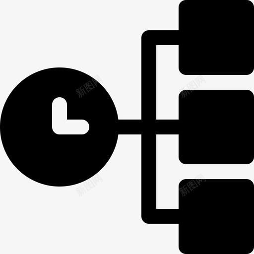 时间管理器时间管理6已填充图标svg_新图网 https://ixintu.com 已填充 时间管理6 时间管理器