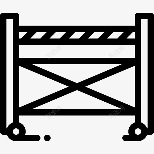屏障维修工具2线性图标svg_新图网 https://ixintu.com 屏障 线性 维修工具2