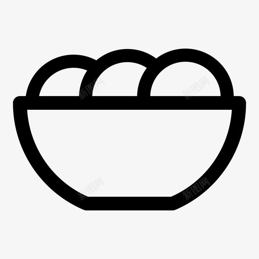 餐曲奇吃图标svg_新图网 https://ixintu.com 吃 曲奇 肉丸 食品饮料 食物 餐
