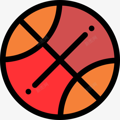 篮球美国8线性颜色图标svg_新图网 https://ixintu.com 篮球 线性颜色 美国8