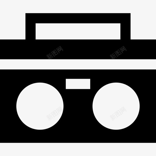 收音机八十年代9号满了图标svg_新图网 https://ixintu.com 八十年代9号 收音机 满了