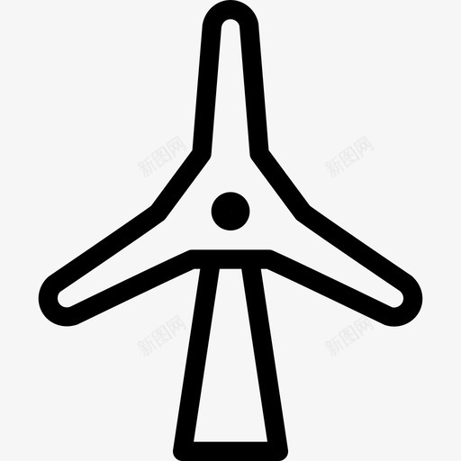 风车自然生态3线性图标svg_新图网 https://ixintu.com 线性 自然生态3 风车