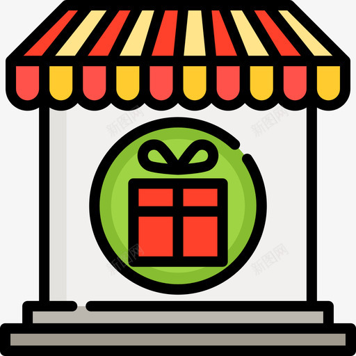 商店水上公园3线性颜色图标svg_新图网 https://ixintu.com 商店 水上公园3 线性颜色
