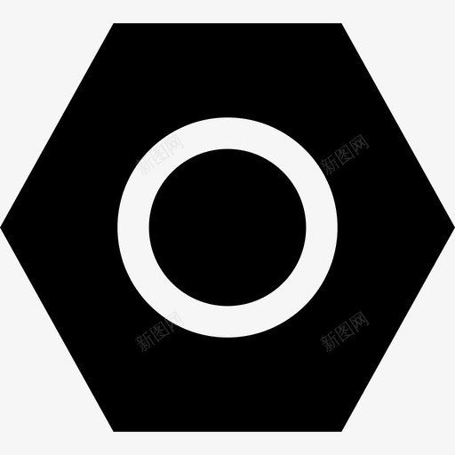 螺母diy工具5填充图标svg_新图网 https://ixintu.com diy工具5 填充 螺母