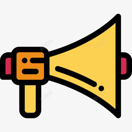 抗议电影2线性颜色图标svg_新图网 https://ixintu.com 抗议 电影2 线性颜色