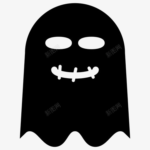 鬼魂万圣节恐怖图标svg_新图网 https://ixintu.com 万圣节 万圣节实心 恐怖 鬼魂