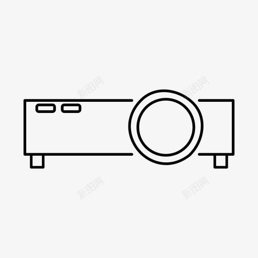 投影仪显示器投影仪演示图标svg_新图网 https://ixintu.com 投影仪 投影仪演示 投影灯 显示器 网页设计和开发材料设计图标概述