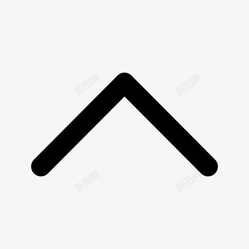 V形向上箭头插入符号图标svg_新图网 https://ixintu.com V形向上 展开 常规ui圆形轮廓图标集 插入符号 箭头
