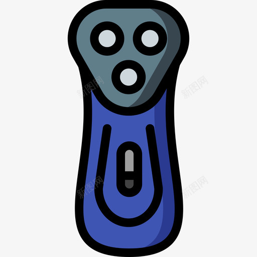 电动剃须刀浴室用品4件线性颜色图标svg_新图网 https://ixintu.com 浴室用品4件 电动剃须刀 线性颜色