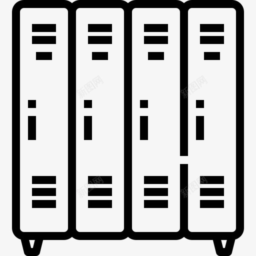 储物柜橱柜衣柜图标svg_新图网 https://ixintu.com 储物柜 家具 教育用品 橱柜 衣柜