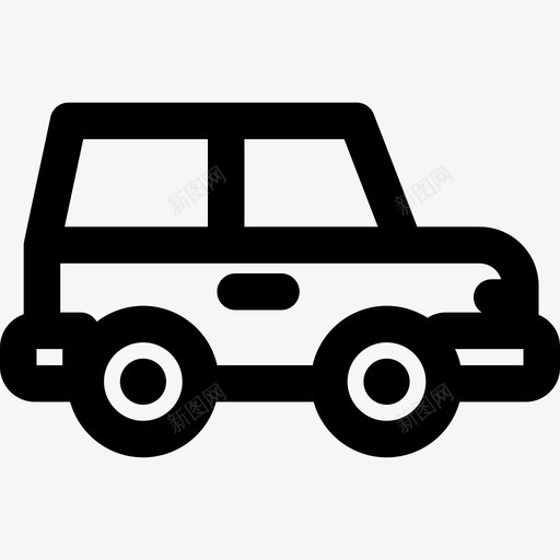 轿车混合型直线型图标svg_新图网 https://ixintu.com 混合型 直线型 轿车