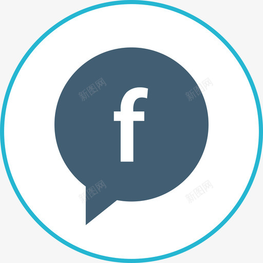 Facebook通讯52扁平图标svg_新图网 https://ixintu.com Facebook 扁平 通讯52