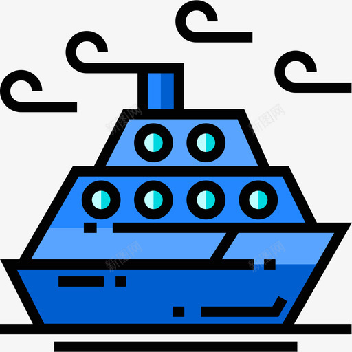 Yatch豪华7线性颜色图标svg_新图网 https://ixintu.com Yatch 线性颜色 豪华7